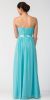 Strapless Floral Lace Bust Long Formal Bridesmaid Dress back